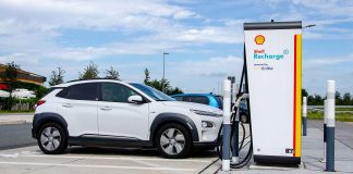 Shell electric car charge point